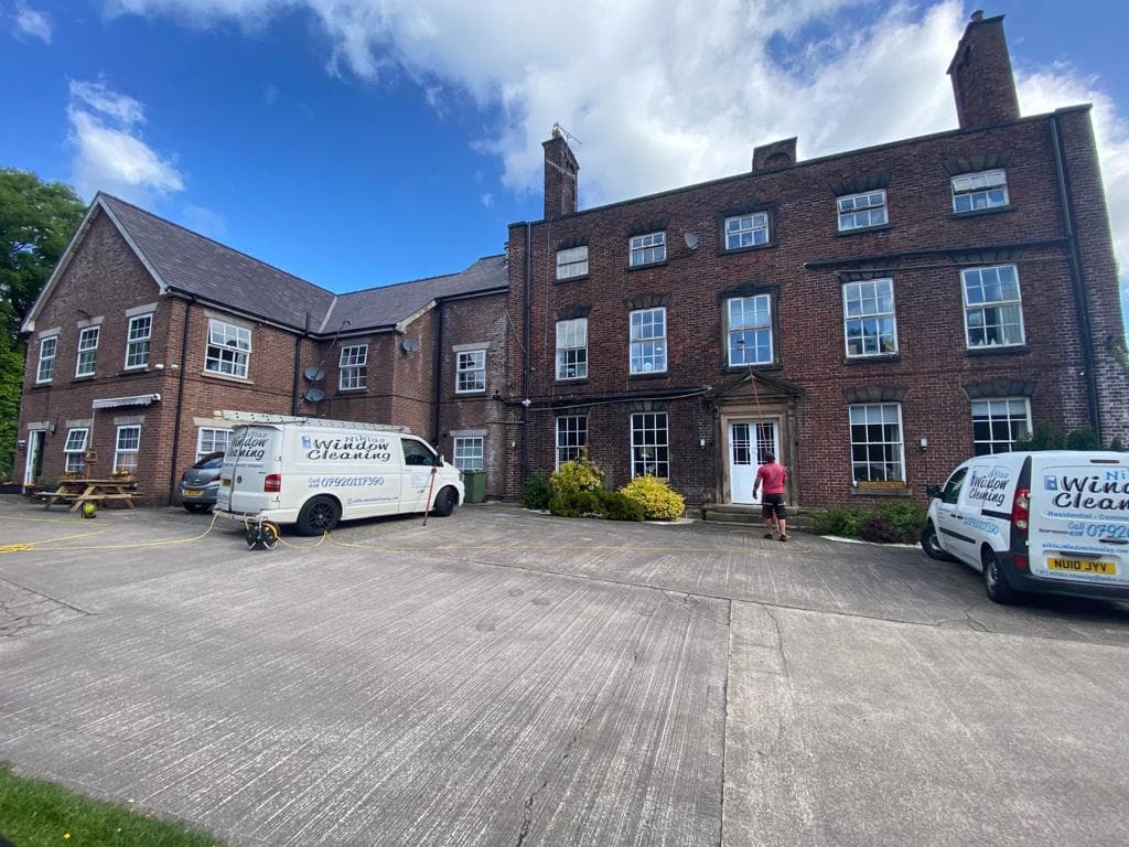 Professional office window cleaning service